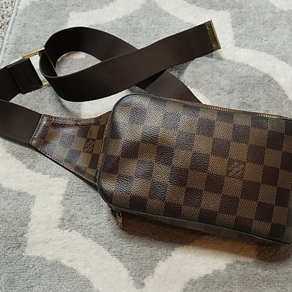 AUTHENTIC Louis Vuitton Geronimo Damier Ebene Bag - Picture 2 of 6